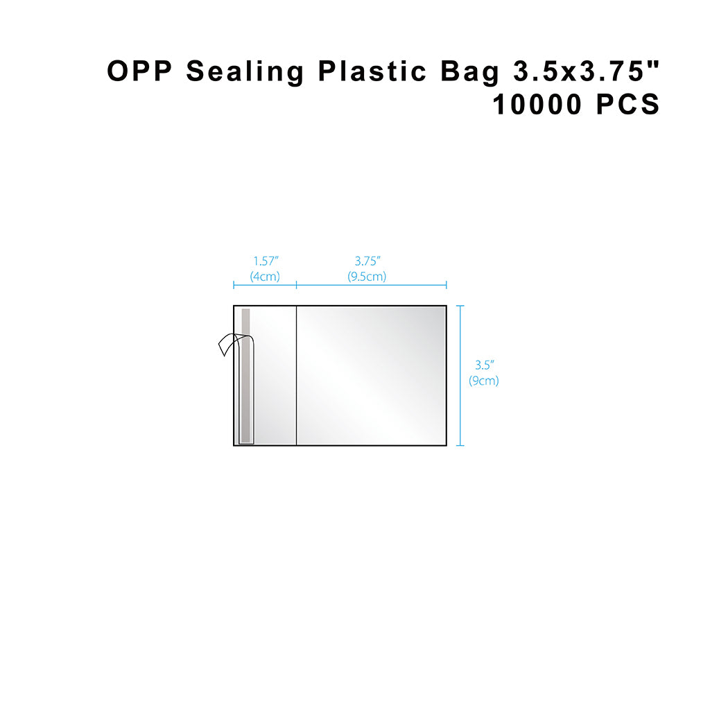 Transparent Self Adhesive OPP Bag | 3.5x3.75" - 10000 Pcs