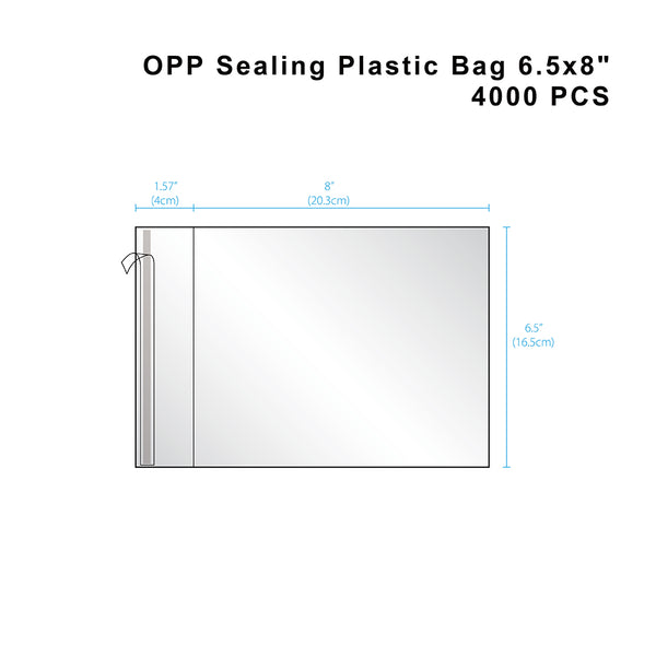 Transparent Self Adhesive OPP Bag | 6.5x8