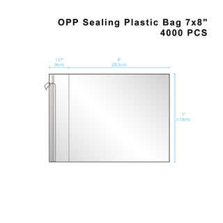 Transparent Self Adhesive OPP Bag | 7x8