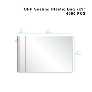 Transparent Self Adhesive OPP Bag | 7x9
