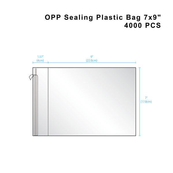Transparent Self Adhesive OPP Bag | 7x9
