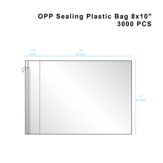 Transparent Self Adhesive OPP Bag | 8x10