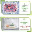 SK 1000 | 34oz Microwaveable PP Clear Rectangular Food Container (Base Only) - 500 Pcs