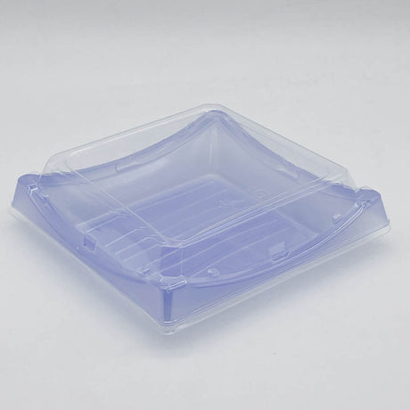 SK-40 | 7.5" Blue Square Sushi Container W/ Lid - 300 Sets