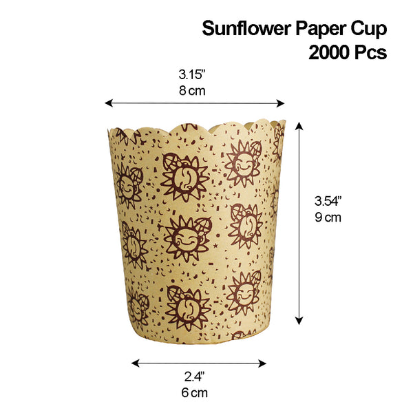 Sunflower Paper Baking Cup - 2000 Pcs