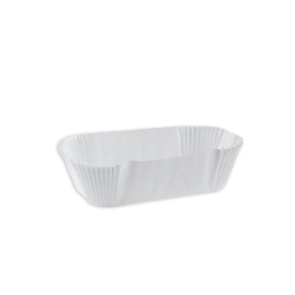 White Oval Baking Paper Cup in a white background