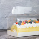 Large Clear Cake Roll Box W/ Handle cake boxes
