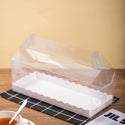 Large Clear Cake Roll Box W/ Handle