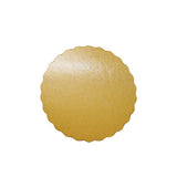10" Golden Round Cake Paper Pad - 100 Pcs