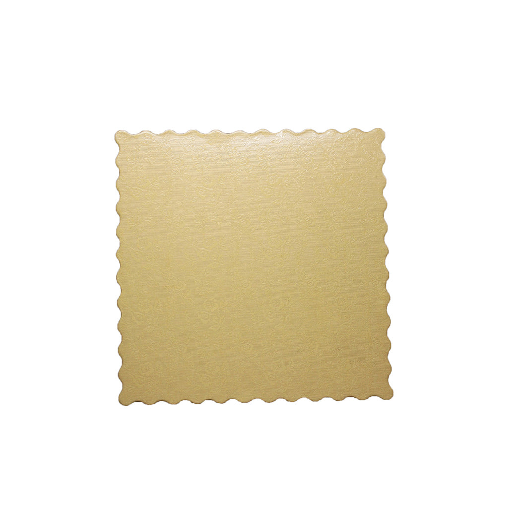 10" Golden Square Cake Paper Pad - 100 Pcs