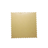 9" Golden Square Cake Paper Pad - 100 Pcs