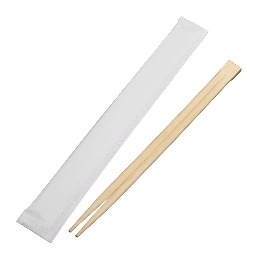 8" Individually Paper Wrapped Bamboo Chopsticks - 2000 Pairs