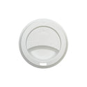 D80 | White Round Lid | Fit 8oz Hot Paper Cup - 1000 Pcs - HD Plastic Product (Canada). Inc