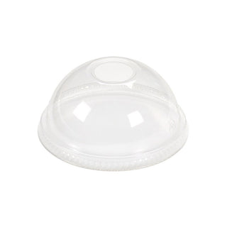 D98 | ??9.8cm PET Clear Dome Lid | Fit 16/20/24oz PET Cold Drink Cup - 1000 Pcs - HD Plastic Product (Canada). Inc