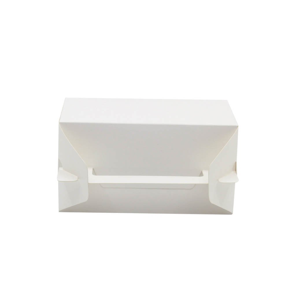Eco-Friendly White Rectangular Cake Paper Box W/ Handle | 7x4x4" -200 Pcs - HD Plastic Product (Canada). Inc