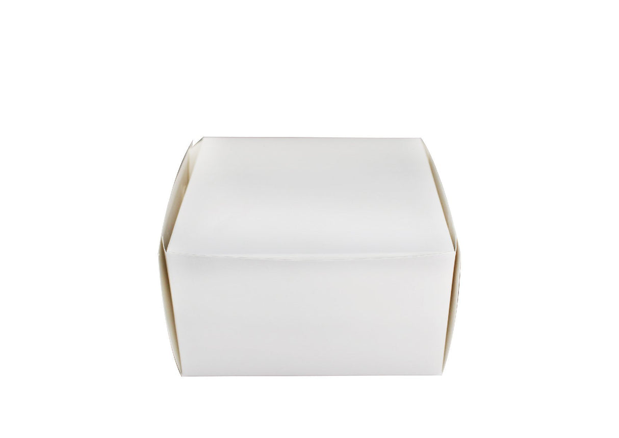Eco-Friendly White Square Cake Paper Box | 10x10x4.5" - 100 Pcs - HD Plastic Product (Canada). Inc