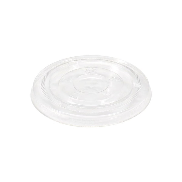F98 | ??9.8cm PET Clear Round Flat Lid | Fit 16/20/24oz PET Cold Drink Cup - 1000 Pcs - HD Plastic Product (Canada). Inc