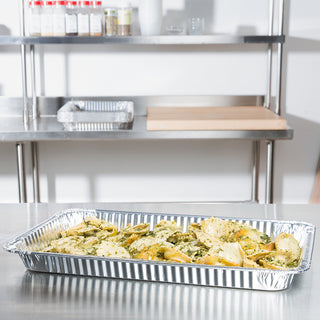 S525-S | Full Size Steam Table Shallow Rectangular Aluminum Foil Container (Base Only) - 50 Pcs