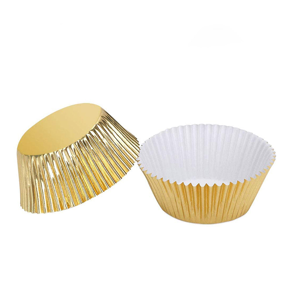 4.5" Golden Baking Paper Cup - front and back