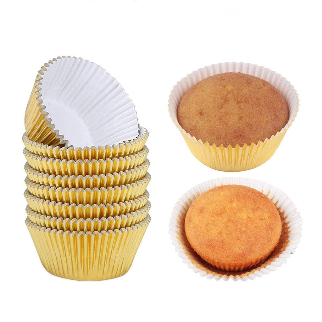 4.5" Golden Baking Paper Cup - With cake