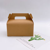 Eco-Friendly Kraft Cake Box W/ Handle | 6.5x3.62x4" - 100 Pcs