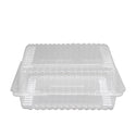 J139 | PET Clear Rectangular Hinged Container | 6.18x6x2.56