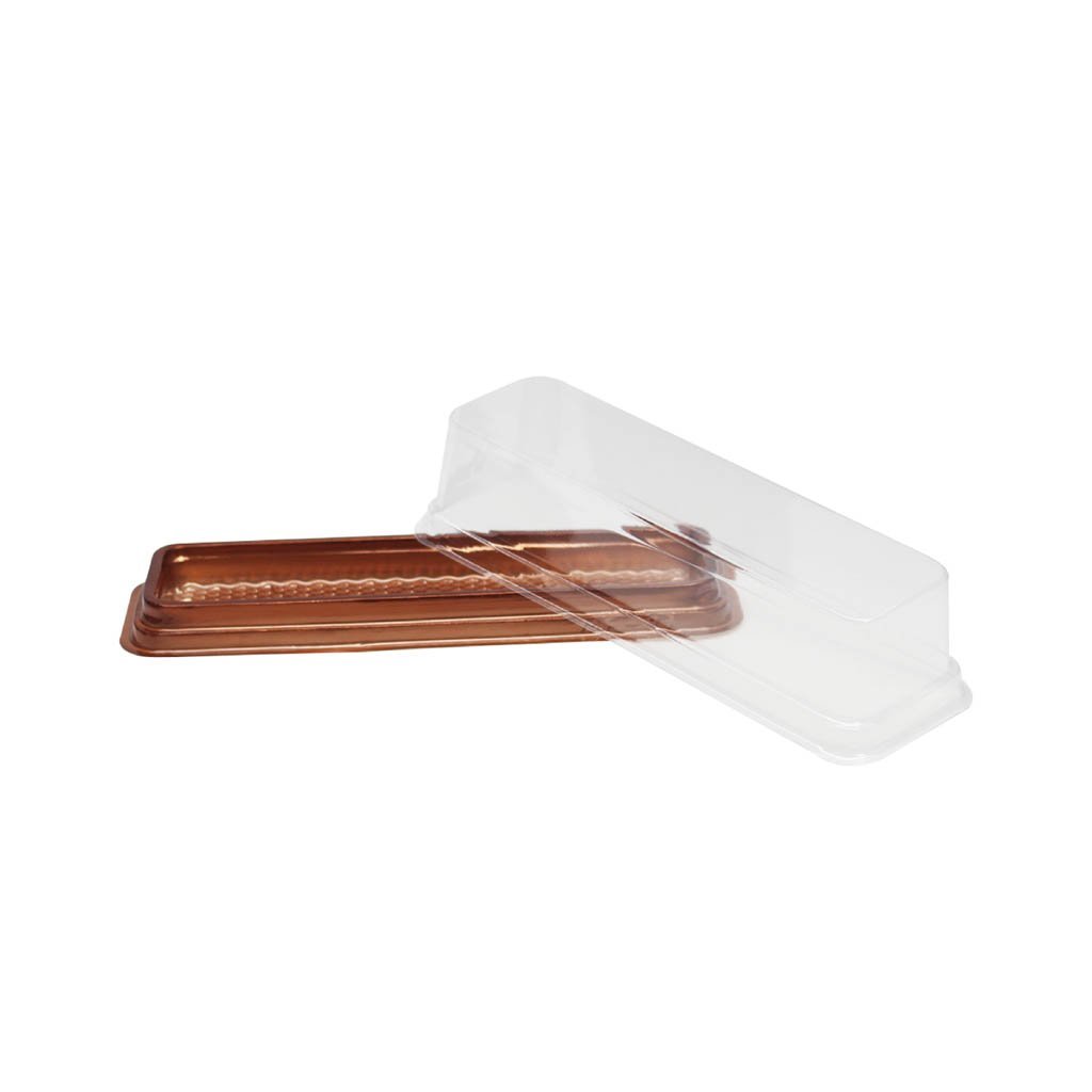 Macaron PET Clear Rectangular Box W/ Lid | 6.5x1.57x1.77" -150 Sets - HD Plastic Product (Canada). Inc
