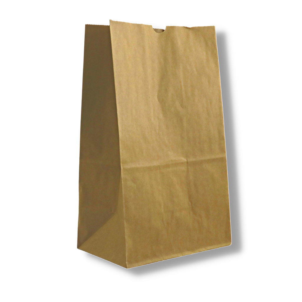 HD-8614 #520 | 20lb Eco-Friendly Paper Kraft Checkstand Bag | 8.25x5.75x14.25" - 400 Pcs