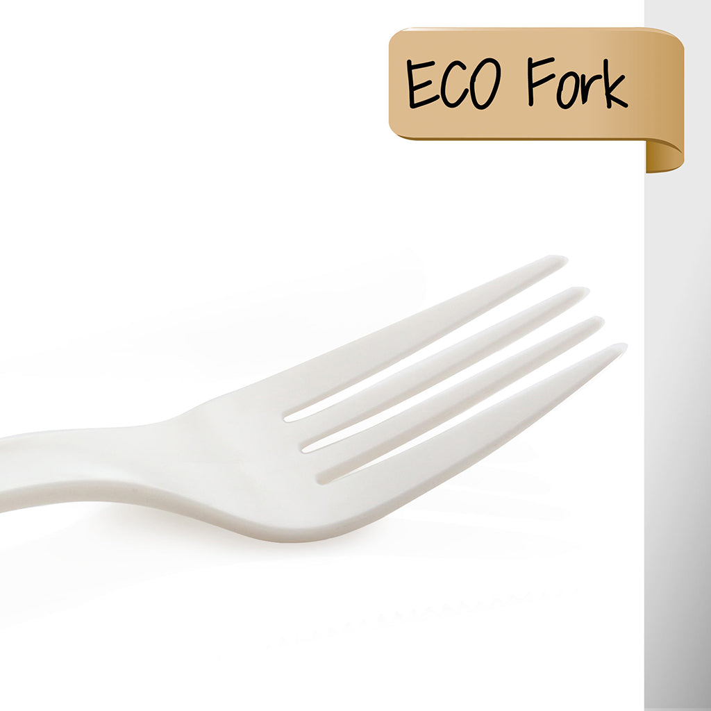 7" Compostable PLA Bio Fork eco-friendly