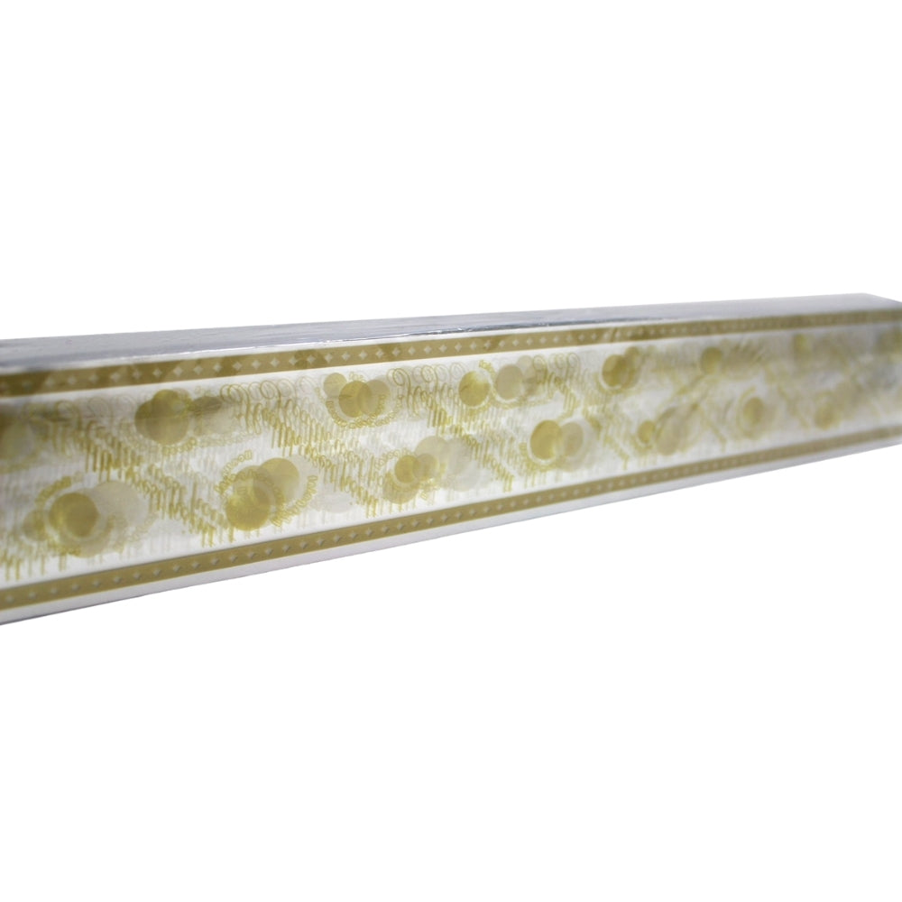 Plastic Dark Gold Cake Wrap Film 13.78x2.17" 1000 Pcs HD Bio