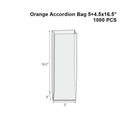 PP Orange Gusseted Bakery Bag | 5+4.5x16.5