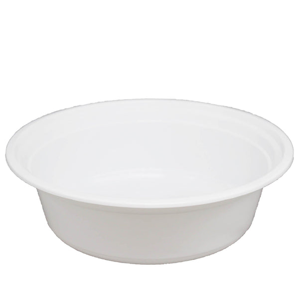HD 32oz Microwaveable PP White Round Container  in a white background