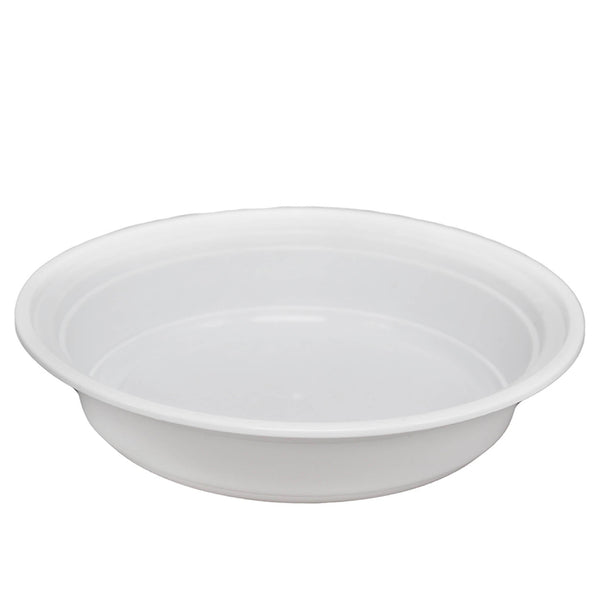 RO-37 | HD 37oz Microwaveable PP White Round Container W/ Lid - 150 Sets