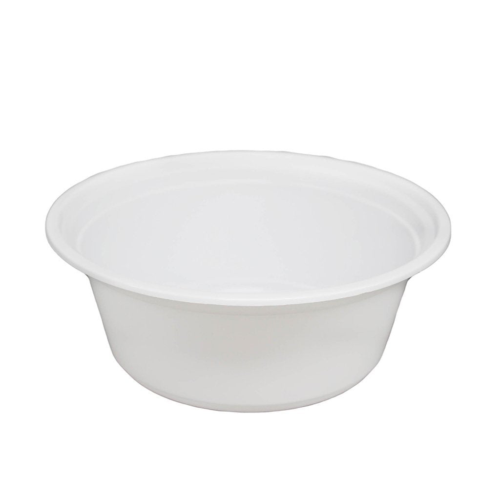 RO-42/40 Base | HD 40oz Microwaveable PP White Round Food Container (Base Only)  - 300 Pcs