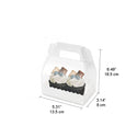 Small Clear Cake Roll Box W/ Handle | 5.31x3.14x6.49