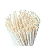 Eco-friendly Diagonal Cut White Paper Straw strong 